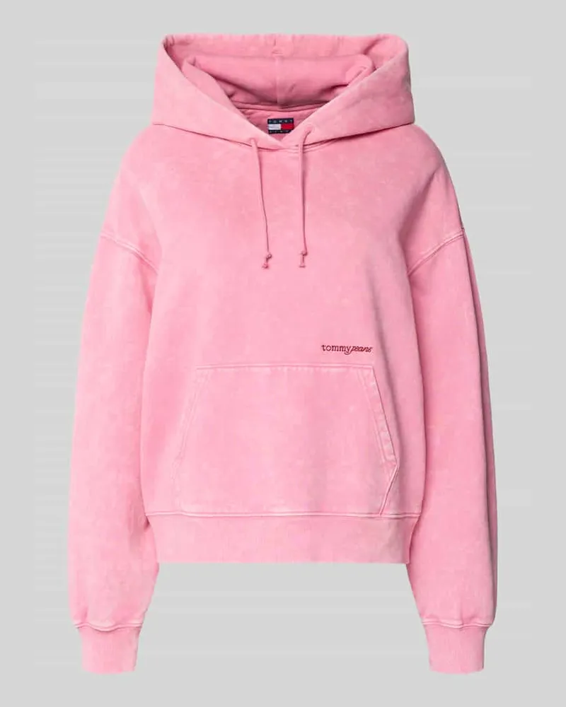 Tommy Hilfiger Regular Fit Hoodie aus Baumwoll-Mix Rosa