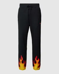 HUGO BOSS Sweatpants mit Motiv-Print Modell 'Doblo Black