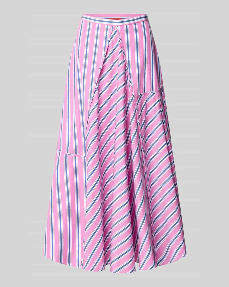 MAX&Co. Ausgestellter Maxi-Rock aus reiner Baumwolle Modell 'TEQUILA Pink