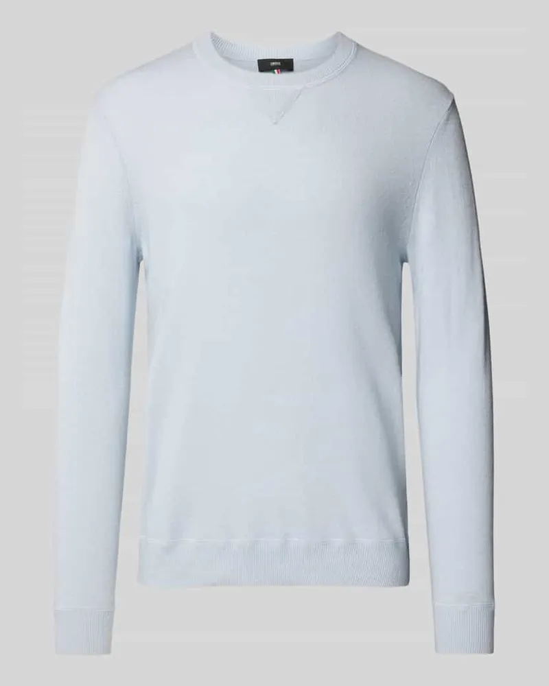 cinque Strickpullover aus Woll-Mix mit Kaschmir-Anteil Bleu