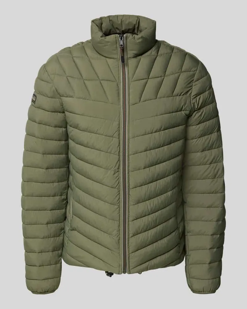 Napapijri Regular Fit Steppjacke mit gefüttertem Stehkragen Modell 'Lapaz Oliv