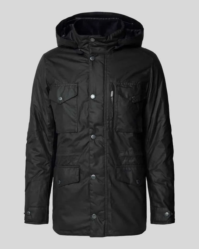 Barbour Regular Fit Wachsjacke aus reiner Baumwolle Marine