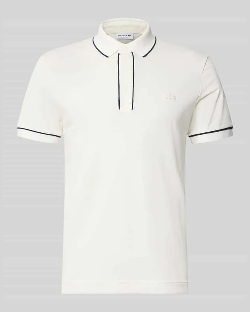 Lacoste Regular Fit Poloshirt aus Baumwoll-Mix Modell 'CHEMISE Offwhite
