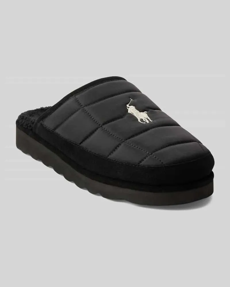 Ralph Lauren Hausschuh mit profilierter Sohle Black