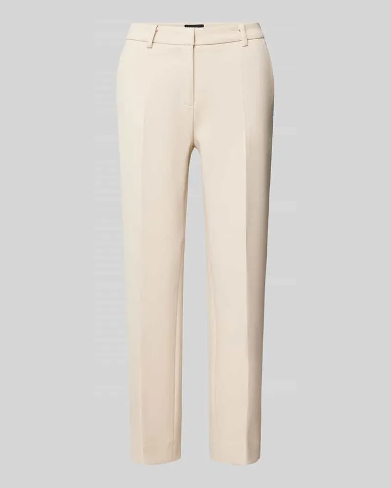 Cambio Slim Fit Stoffhose mit Bügelfalten Modell 'KRYSTAL Sand