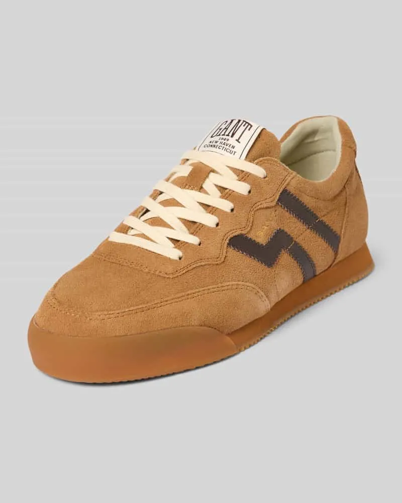 Gant Sneaker aus echtem Rindsleder Modell 'Beylana Cognac
