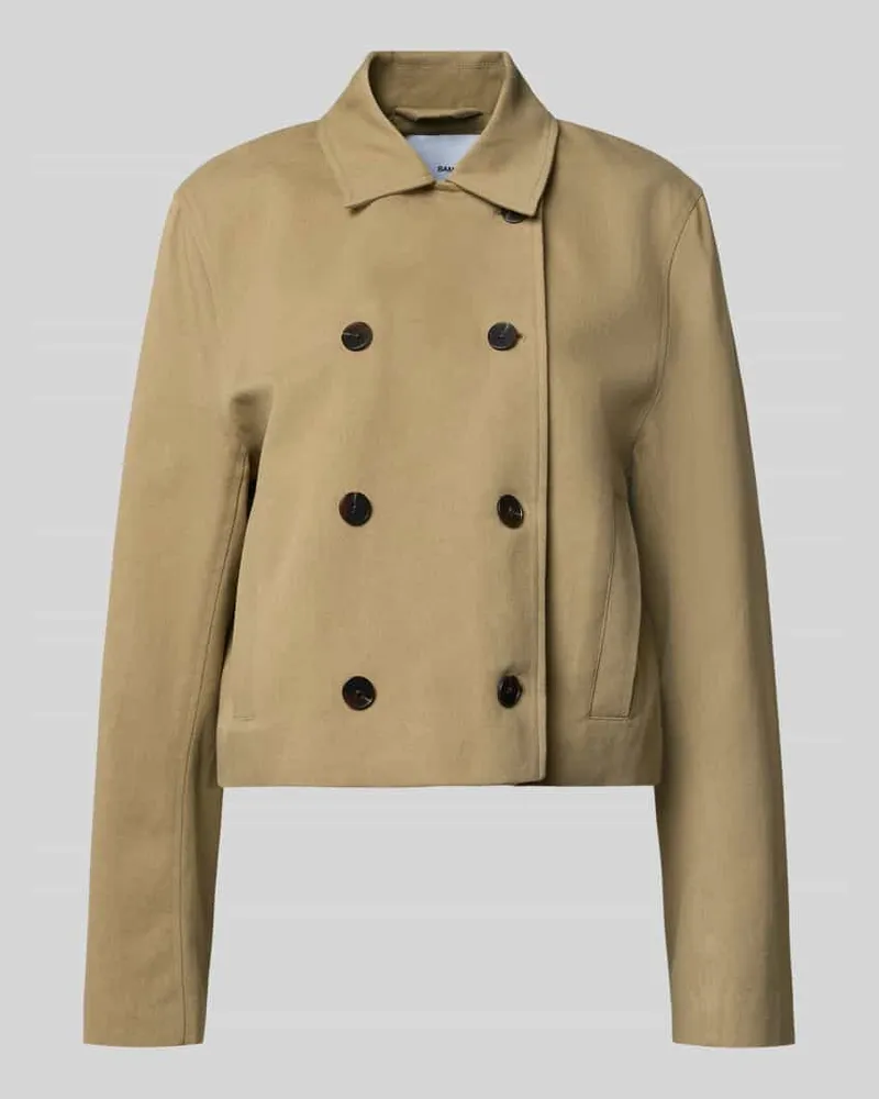 Samsøe & Samsøe Cocktailkleid mit Stehkragen Marine