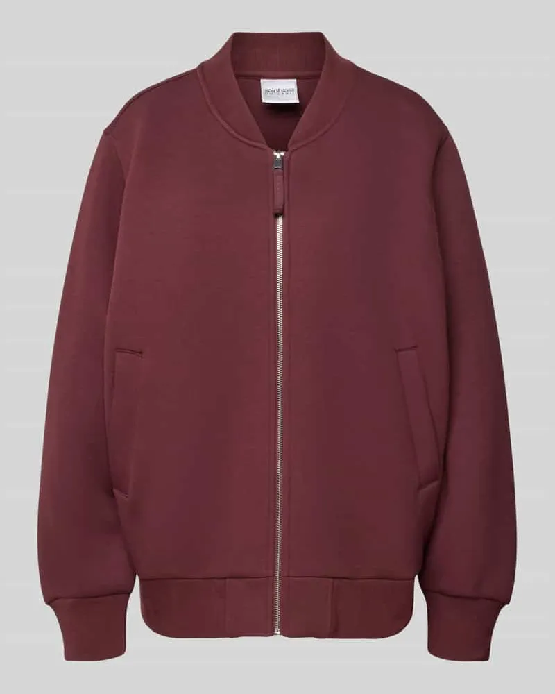 OH APRIL Bomberjacke mit seitlichen Eingrifftaschen Modell 'Niva Aubergine