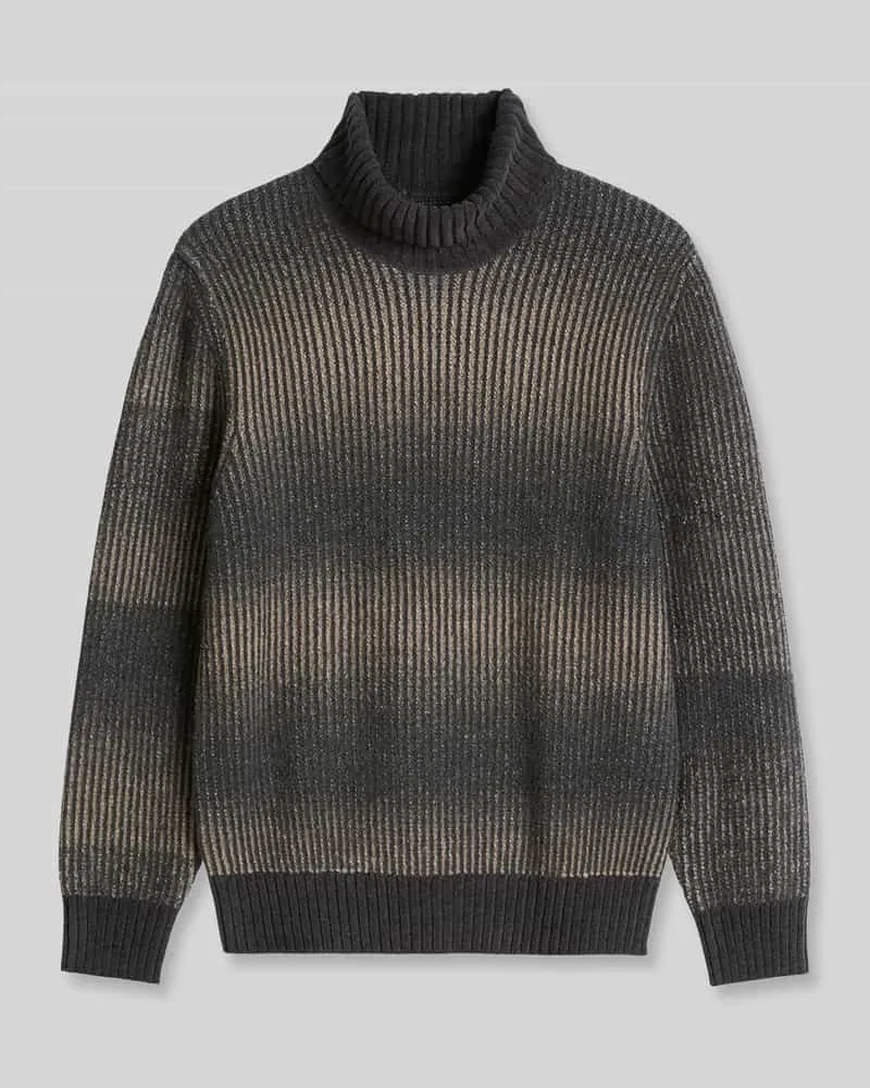 Marc O'Polo Pullover mit Rollkragen aus Woll-Baumwoll-Mix Beige