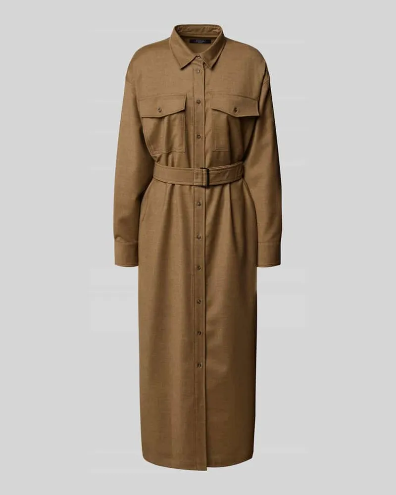 Max Mara Midikleid aus Schurwoll-Mix Modell 'STEMMA Hazel