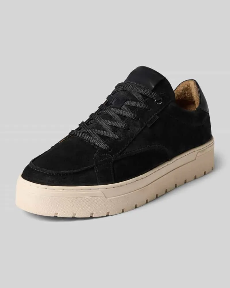 PS Poelman Sneaker aus echtem Leder Modell "IVAR-22 Black