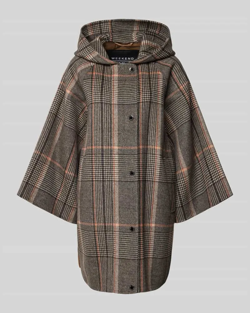 Max Mara Mantel mit Kapuze Modell 'AGITARE Black