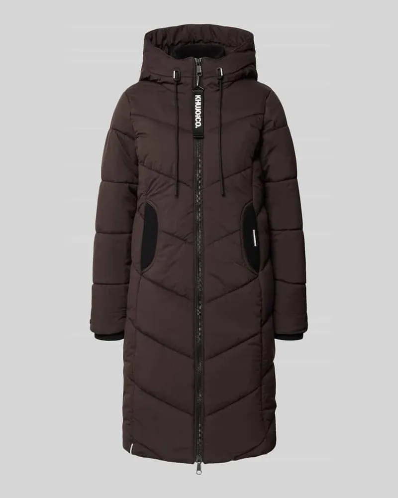khujo Steppjacke mit Zweiwege-Reißverschluss Modell 'ARIBAY7 Dunkelbraun