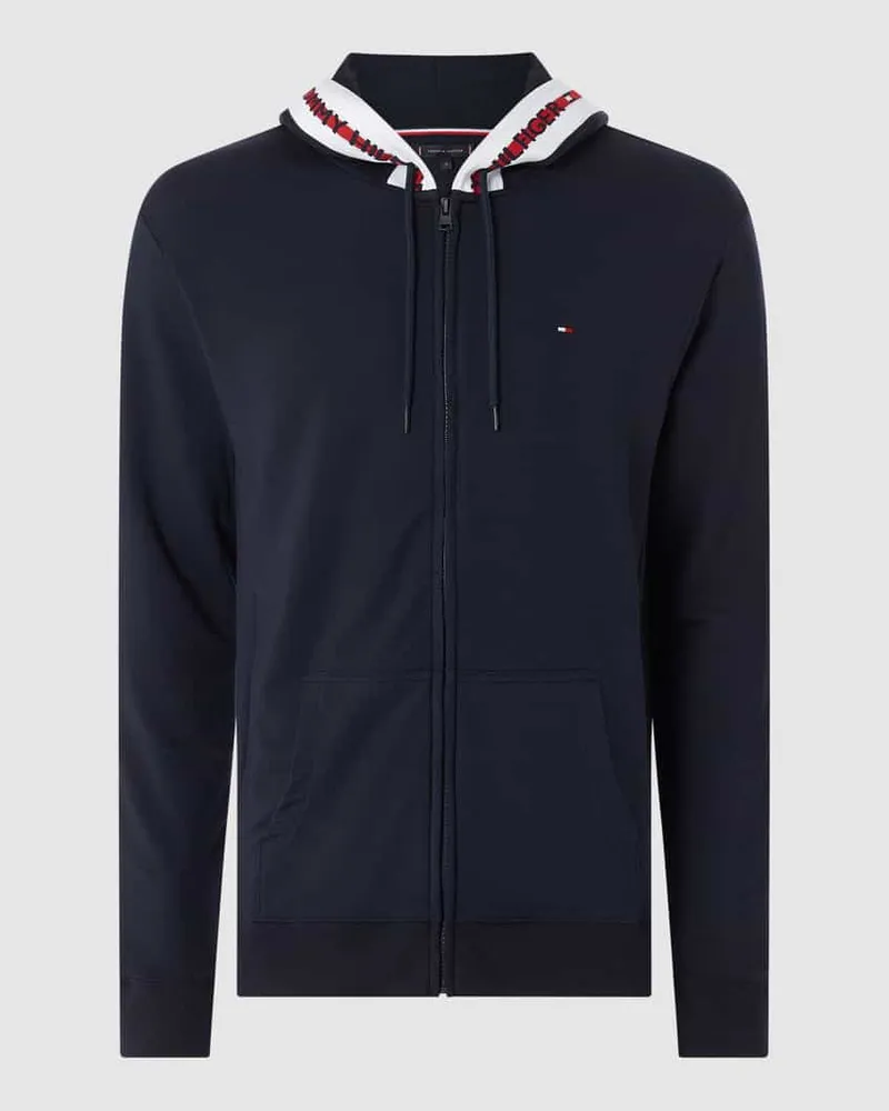 Tommy Hilfiger Sweatjacke mit Kapuze Dunkelblau