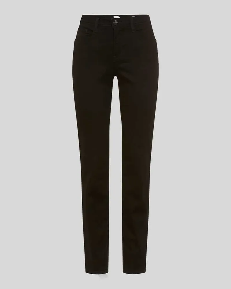Brax Regular Fit Gerade Hose aus Lyocell-Mix mit Modal-Baumwoll-Anteil Modell 'MARY Black