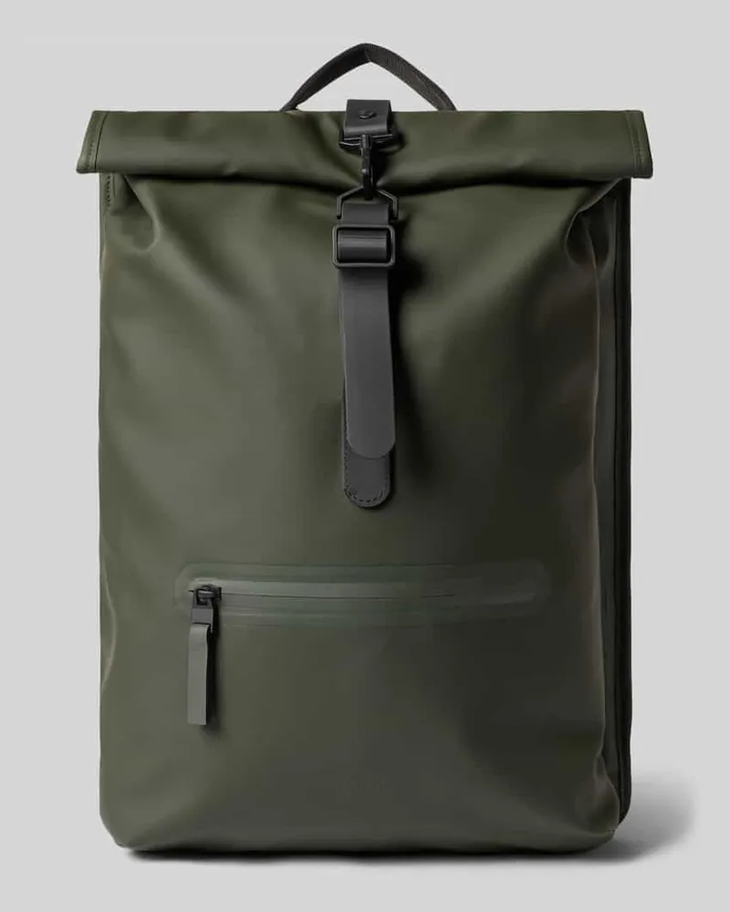 RAINS Rucksack mit Logo-Detail Oliv