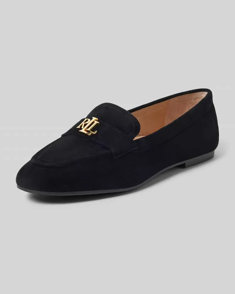 Ralph Lauren Loafer aus Veloursleder Modell 'AVERI III Black