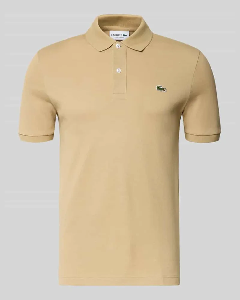 Lacoste Slim Fit Poloshirt aus reiner Baumwolle Beige