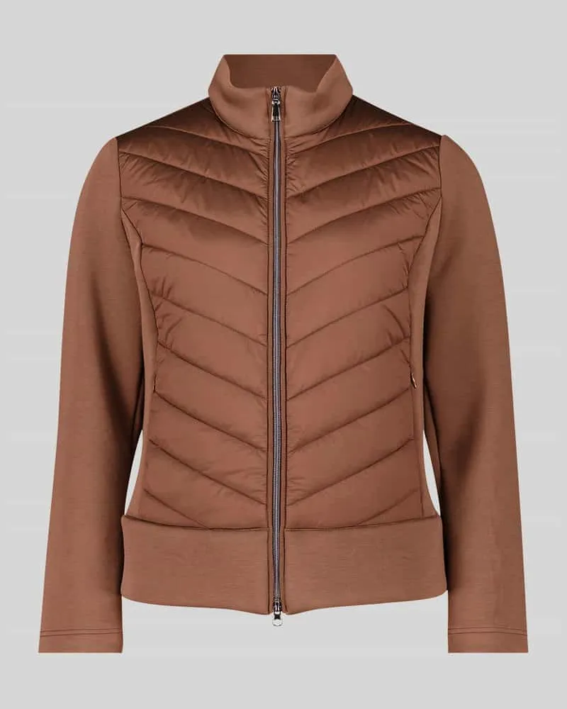Betty Barclay Steppjacke mit Zweiwege Reißverschluss Cognac
