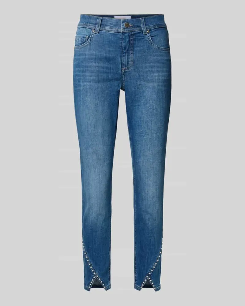 ANGELS  Jeans in verkürzter Passform mit Perlen Modell 'ORNELLA Blau