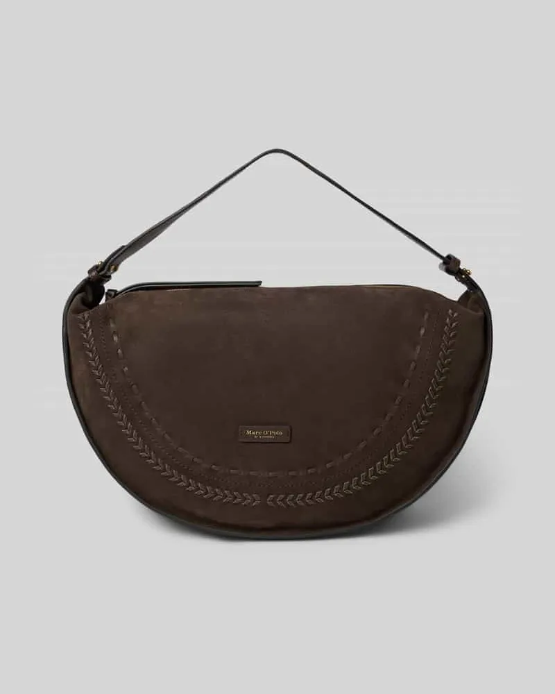 Marc O'Polo Henkeltasche aus echtem Kalbsleder Dunkelbraun