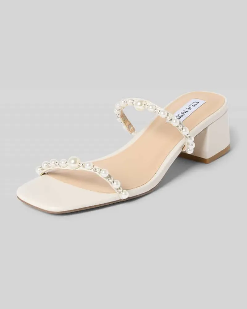 Steve Madden Pantolette aus echtem Leder Modell 'Genessa Ecru