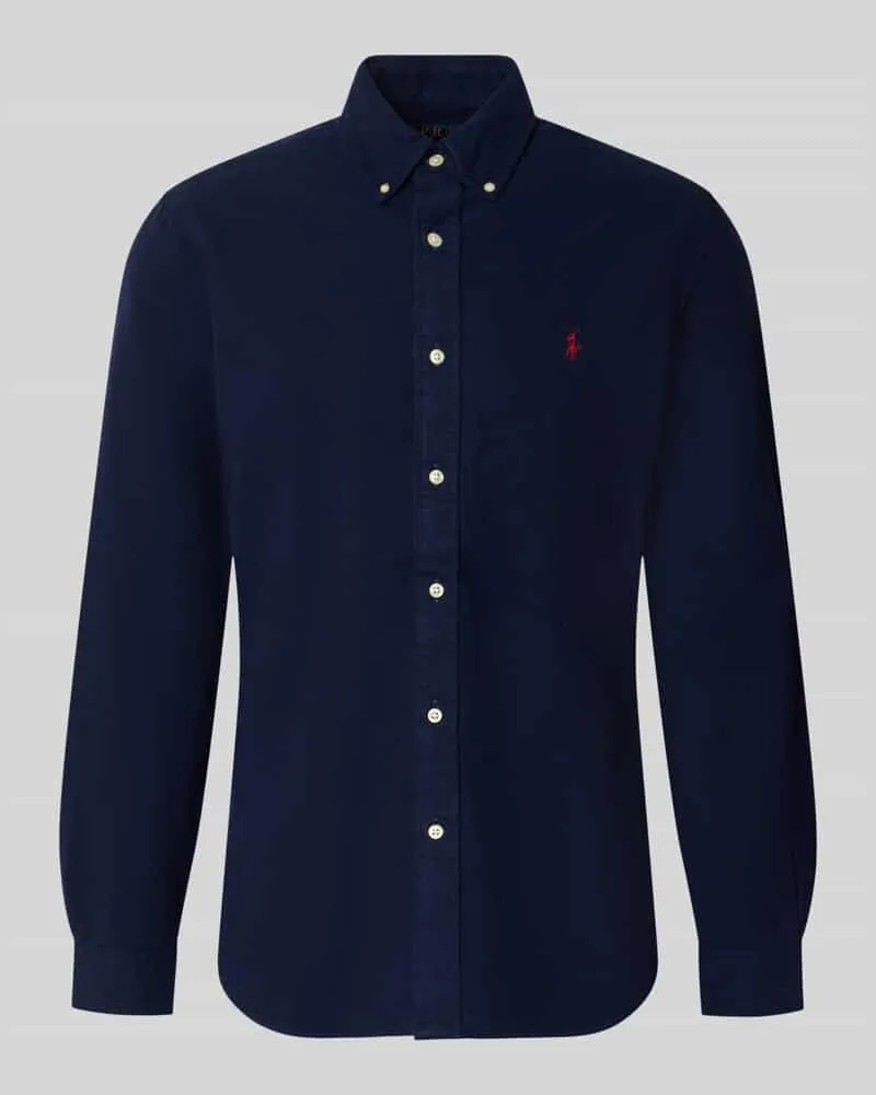 Ralph Lauren Custom Fit Freizeithemd aus reiner Baumwolle Marine