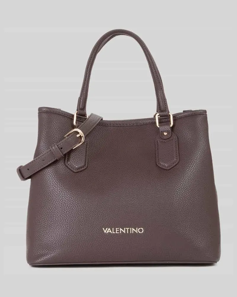 Valentino Bags Shopper mit Logo-Detail Modell 'BRIXTON Dunkelbraun