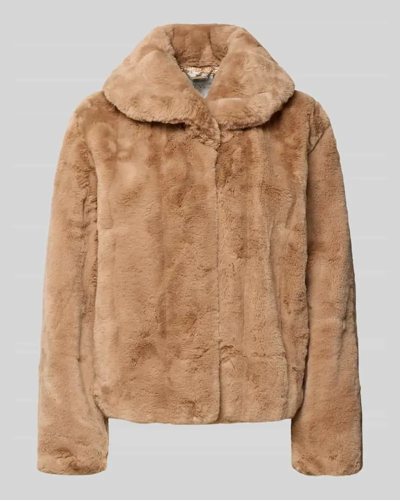 Guess Jacke aus Kunstfell Modell 'NEW SOPHY Mittelbraun
