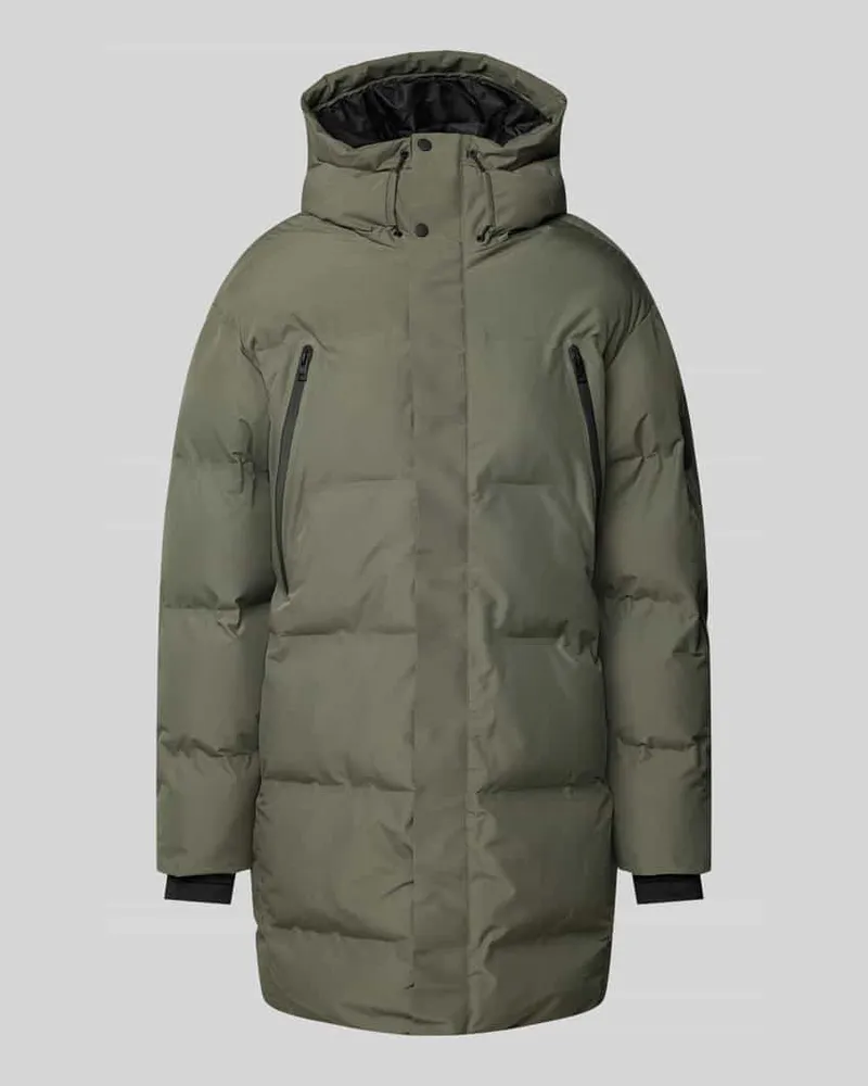 Jack & Jones Steppmantel mit Kapuze Modell 'ALPHA Oliv