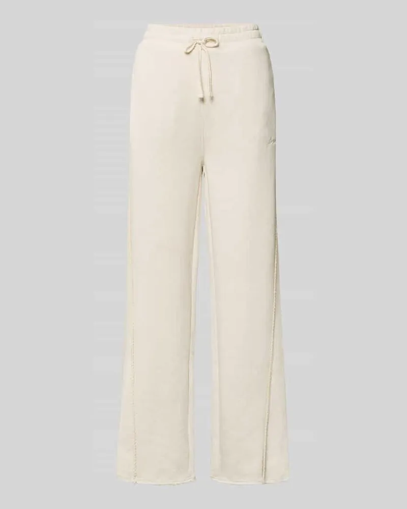HUGO BOSS Regular Fit Sweathose aus Baumwoll-Mix Modell 'C_EVIA Hellgelb