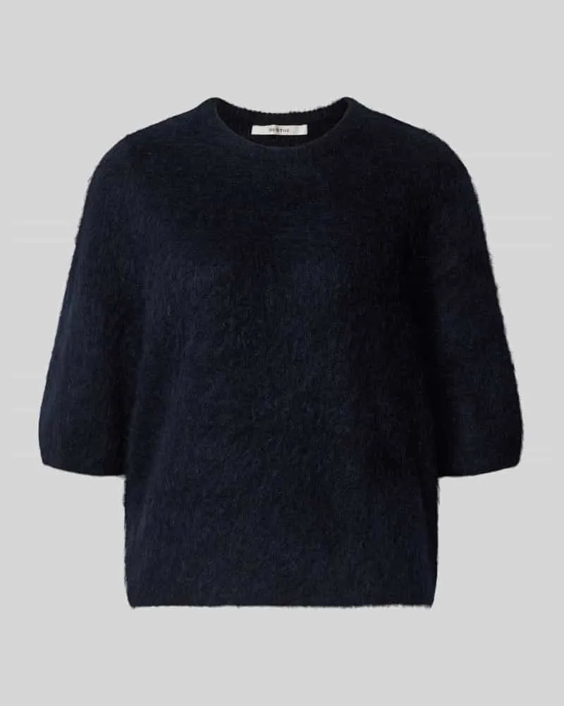 Gestuz Strickpullover aus Mohair-Mix mit 1/2-Arm Modell 'debbie Marine