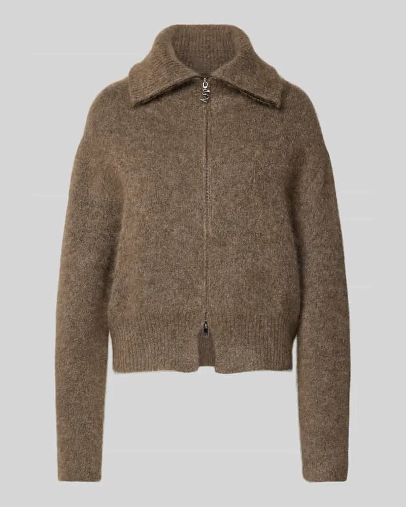 Mos Mosh Strickjacke mit Reißverschluss Modell 'Hulda Beige