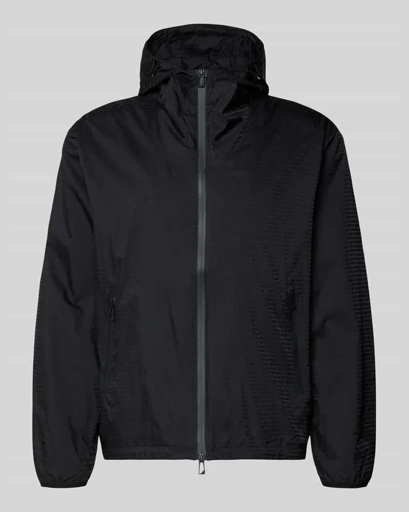 Emporio Armani Jacke mit Zweiwege-Reißverschluss Black