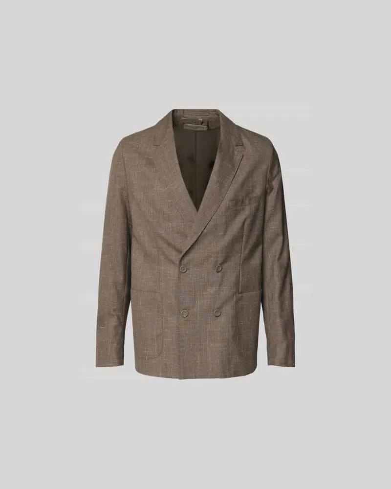 Officine Generale Anzugjacke aus reiner Viskose Taupe