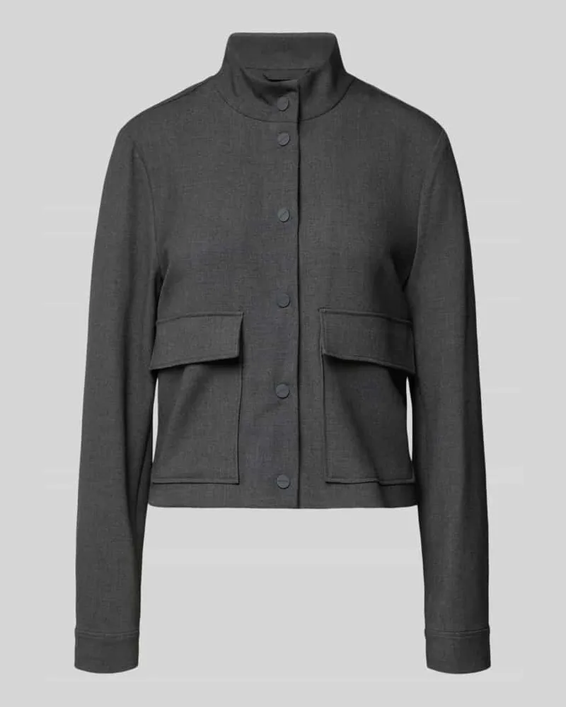 COMMA Blazer mit Stehkragen Anthrazit