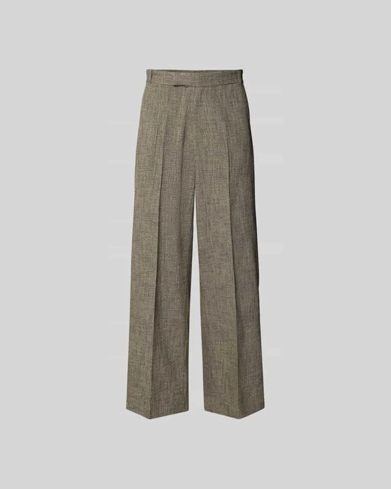 Won Hundred Wide Fit Stoffhose aus Viskose-Mix Hellbraun