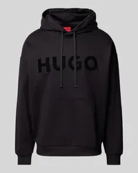 HUGO BOSS Hoodie mit Label-Print Modell 'Ditchle Black