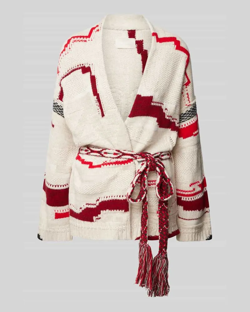 Zadig & Voltaire Loose Fit Cardigan aus Schurwoll-Kaschmir-Mix Modell 'ASPEN Beige
