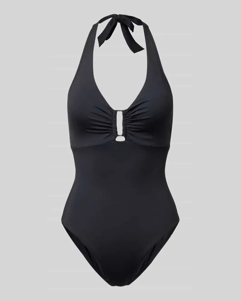 JOOP! Neckholder-Badeanzug Modell 'MONOCHROME BEACH Black