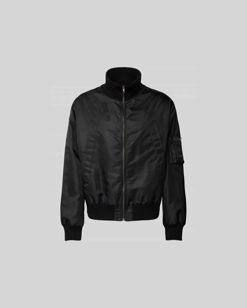 Maison Margiela Regular Fit Bomberjacke mit Stehkragen Black