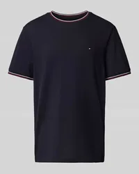 Tommy Hilfiger T-Shirt mit Label-Stitching Marine