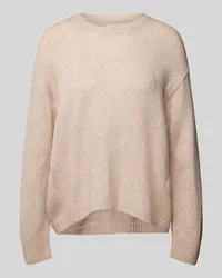 Marc O'Polo Loose Fit Strickpullover aus softem Schurwolle-Mix Beige