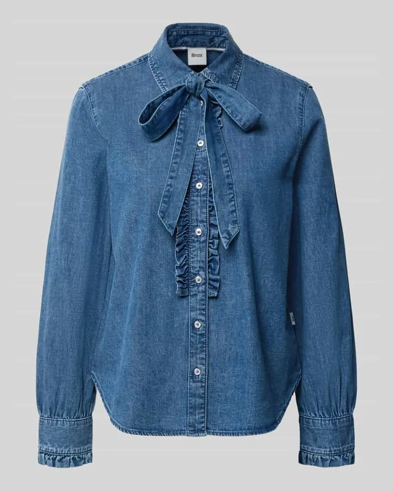 Brax Regular Fit Jeanshemd aus reiner Baumwolle Modell 'VICTORIA Hellblau