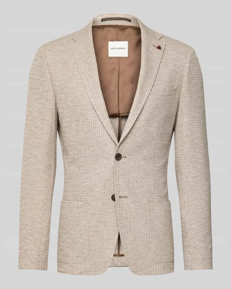 Roy Robson Sakko mit Strukturmuster Beige