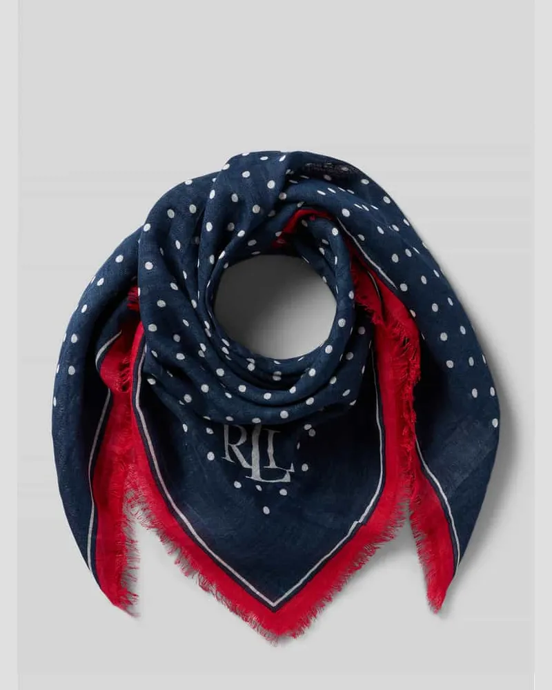 Ralph Lauren Tuch aus Leinen-Baumwoll-Mix Modell 'DOT Dunkelblau