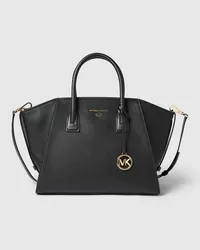 Michael Kors Tote Bag aus Rindsleder mit Label-Anhänger Modell 'AVRIL Black