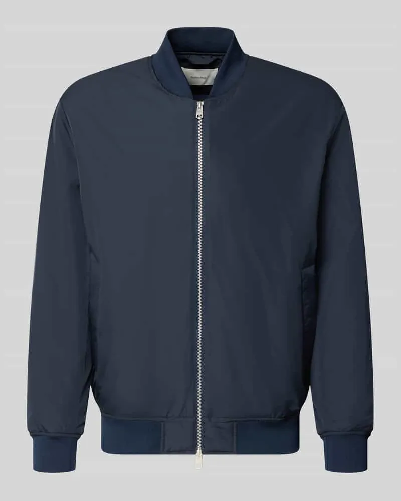 Selected Regular Fit Bomberjacke mit Baseball-Kragen Modell 'CHARLES Marine