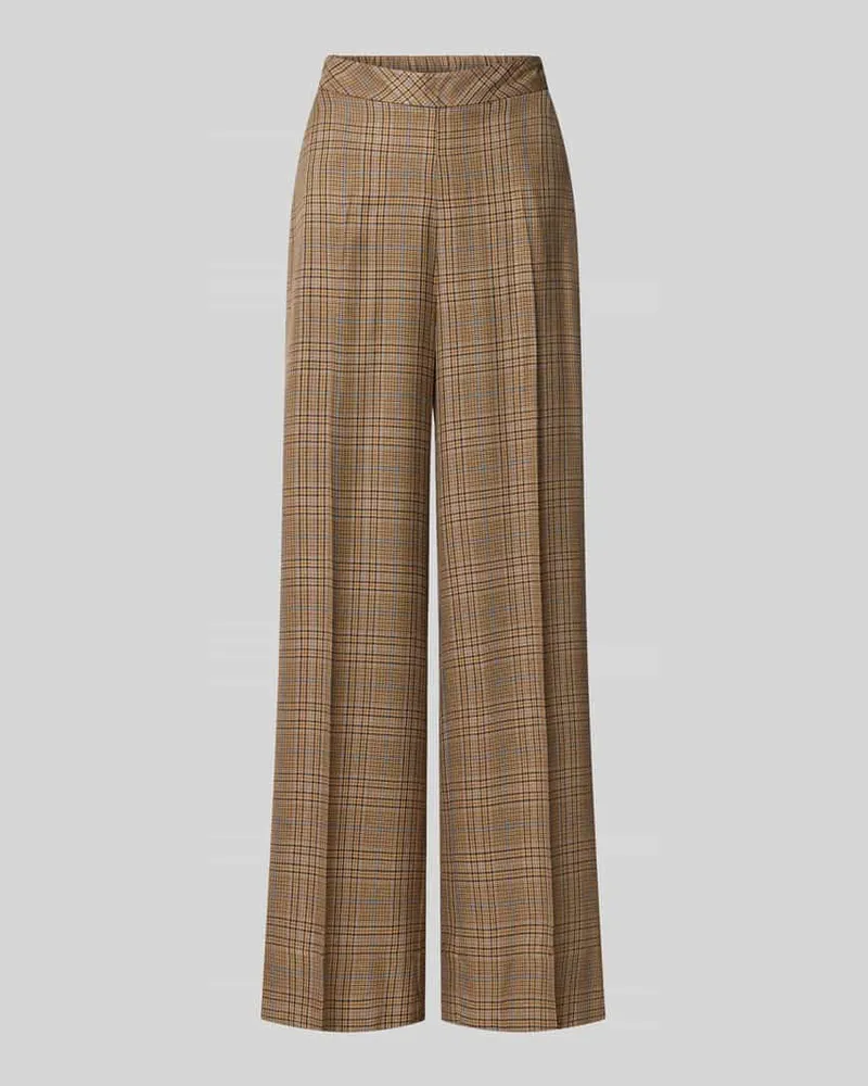 Mos Mosh Stoffhose aus Viskose-Woll-Mix Modell 'Mie Kalif Beige