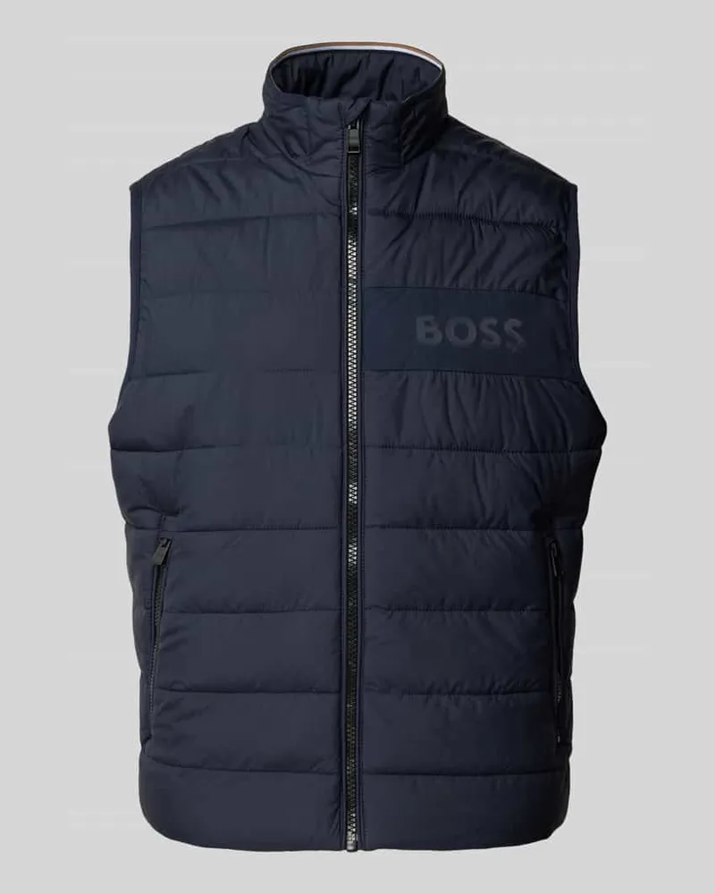HUGO BOSS Steppjacke mit Label-Print Modell 'Cenito Marine